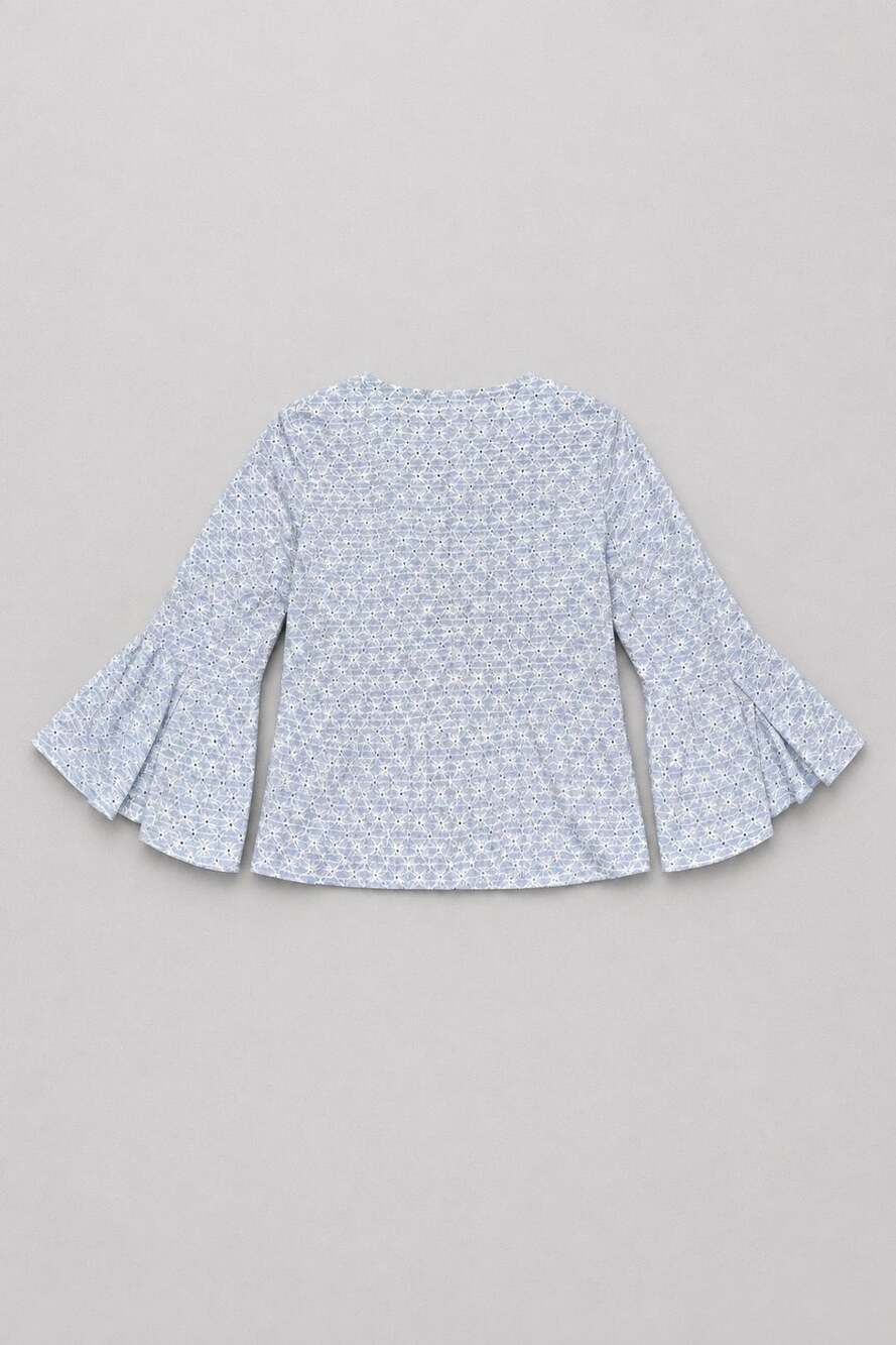 Zara Embroidered Eyelet Ruffle Jacket Size M - Picture 2 of 7